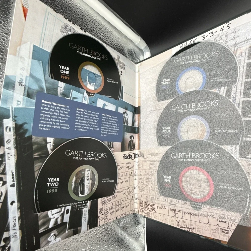 Garth Brooks The Anthology Part 1 Hardcover Book 5 CDs Included